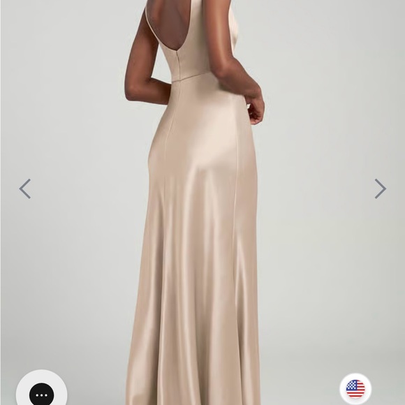 Jenny Yoo Champagne Maxi Dress - Picture 2 of 6